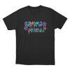 Gamma Phi Beta Colorful Floral Wordmark Unisex T Shirt Black