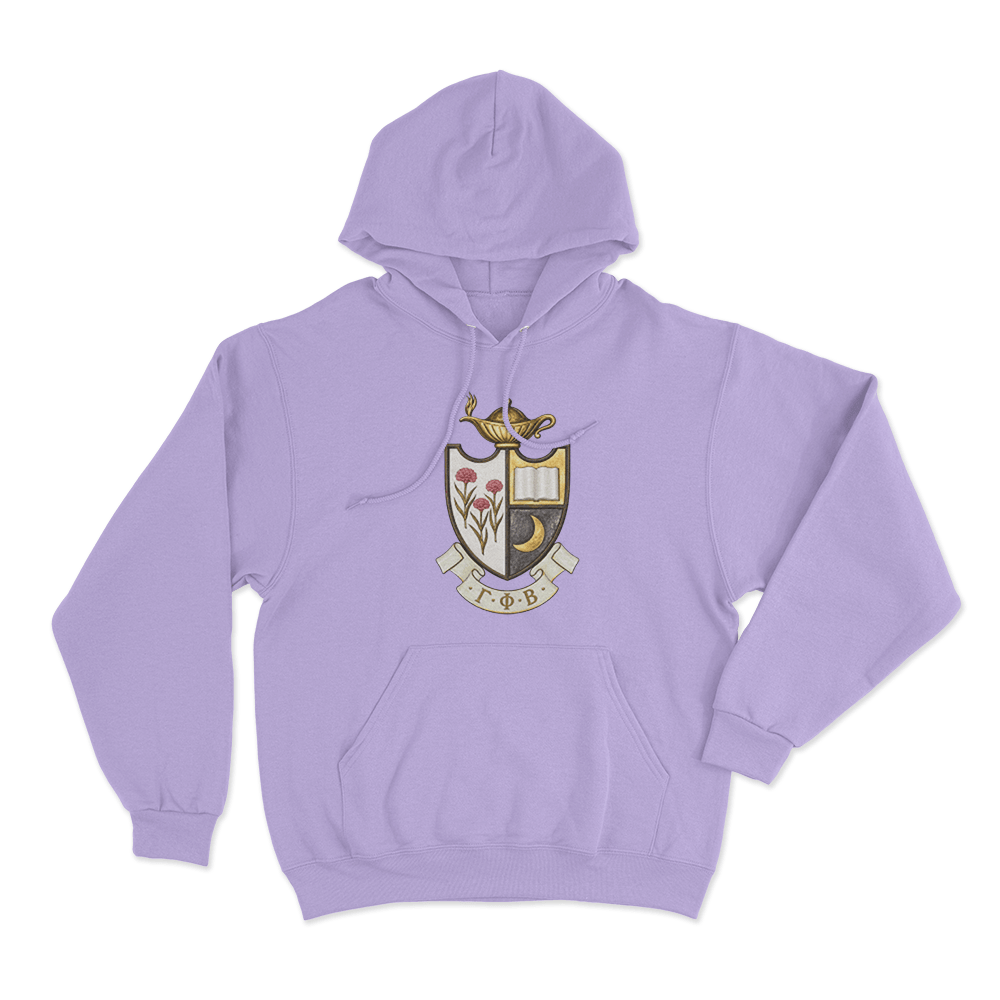 Gamma Phi Beta Crest Unisex Hoodie Purple Gamma Phi Beta Crest Unisex Hoodie Purple