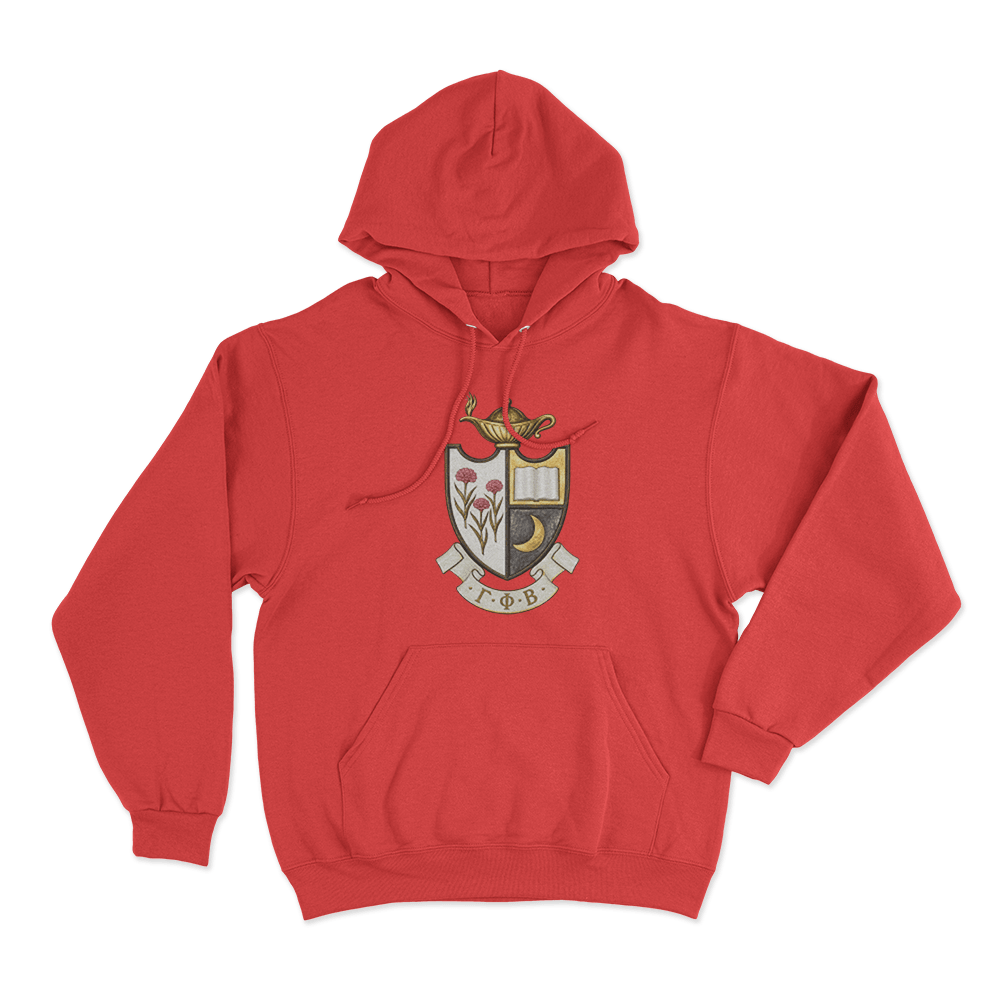 Gamma Phi Beta Crest Unisex Hoodie Red Gamma Phi Beta Crest Unisex Hoodie Red