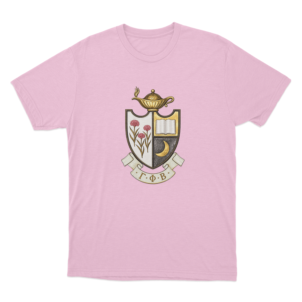Gamma Phi Beta Crest Unisex T Shirt Pink Gamma Phi Beta Crest Unisex T Shirt Pink